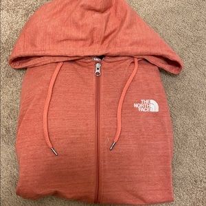 North face zip up light jacket